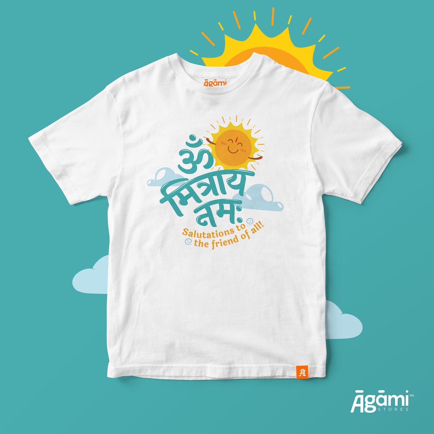 Om Mitray Namah | Kids Yoga Tshirt