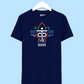 Mahakumbh Logo 2025 - Navy Blue Tshirt | Regular Fit