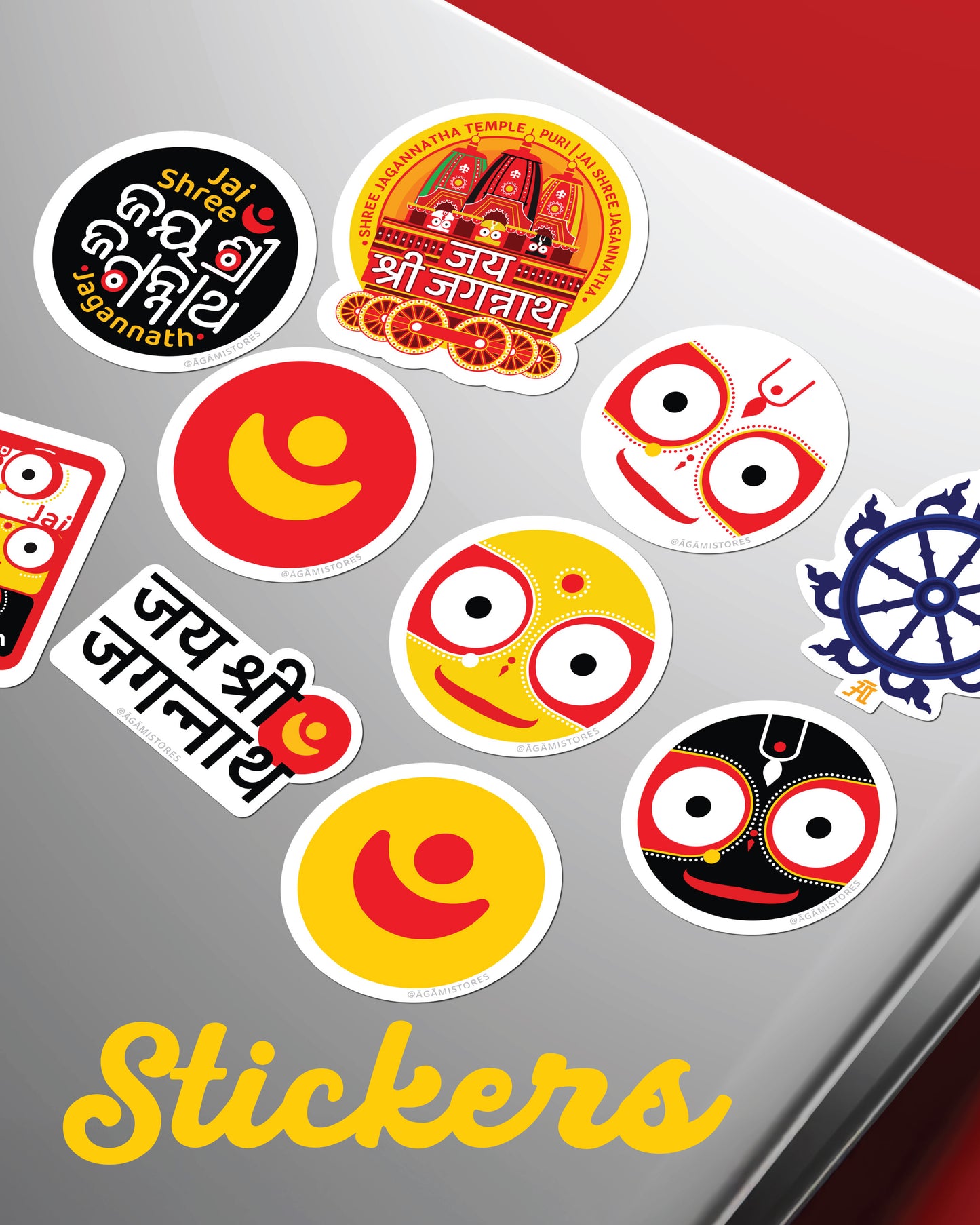 Pack of 10 Shree Jagannath Stickers