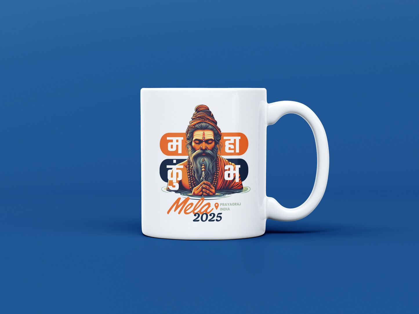 Mahakumbh Mela Sadhu | White Mug