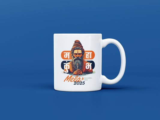 Mahakumbh Mela Sadhu | White Mug