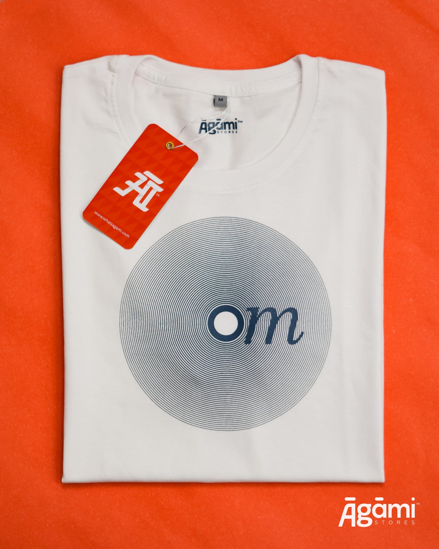 Pack of 2 Round Neck Tshirt (Om Vibes White + Sanatana Dharma Black)