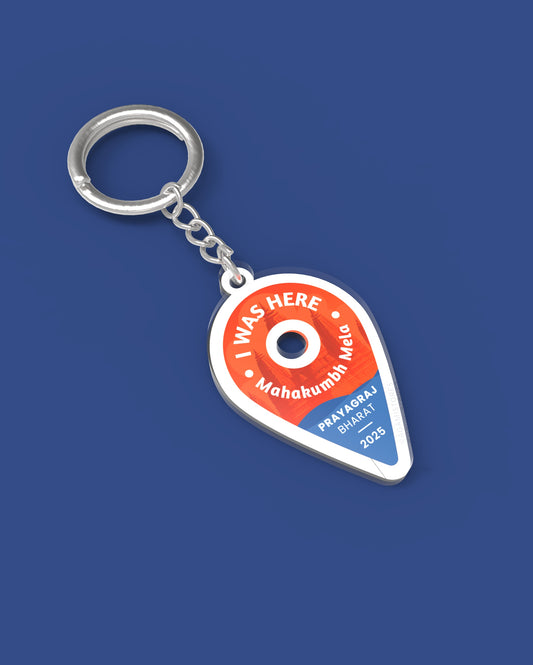 Location Pin Mahakumbh | Keychain